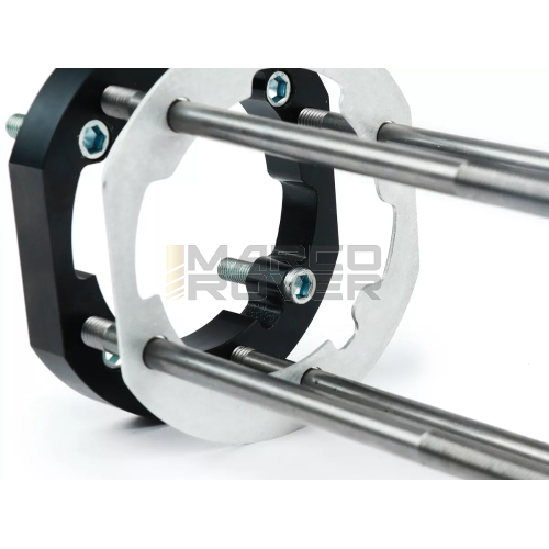 Set di Piastre di Adattamento Cilindro, Incluso Albero Motore BGM Per Il Montaggio dei Cilindri Polini , Malossi , Parmakit 210 (Ø 68,5 mm ) su Carter Motore PX 80 , 125 , 150 , Cosa 125 , 150 , Sprint Veloce 150 ( VLB1T ), GTR 125 ( VNL2T )