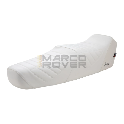 Sella Giuliari YANKEE , Bianca , Con Serratura e Chiave , per Piaggio Vespa PX , PE 80 , 125 , 150 , 200 , Sprint 