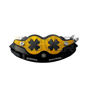 Kit freno a disco Crimaz con Pinza MAXIMA SX e supporto pinza in acciaio CRIMAZ per forcella ZIP per Vespa 50 Special L N R 90 125 primavera et3  PK S
