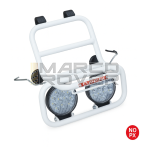 Portapacchi CUPPINI Anteriore BIANCO ** CON FARETTI ** Per Piaggio Vespa SMALL FRAME tipo 50 Special , N , L , R, 125 ET3 , Primavera , Pk , HP