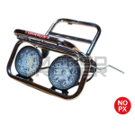 Portapacchi CUPPINI Anteriore NERO ** CON FARETTI ** Per Piaggio Vespa SMALL FRAME tipo 50 Special , N , L , R, 125 ET3 , Primavera , Pk , HP