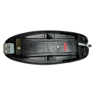 Sella CORSA SPORT personalizzata  per Vespa 50, Special, Et3 Primavera in ABS NISA  rivestita in similpelle con effetto scamosciato con cuciture d'orate