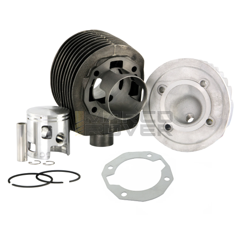 Cilindro POLINI 177cc by SIP , Diametro Ø 63 mm , Corsa 57 mm , 2 Travasi , per Piaggio 125 , 150 VNB , GT , GTR , Super , VBA , VBB , GL , Sprint , T4 