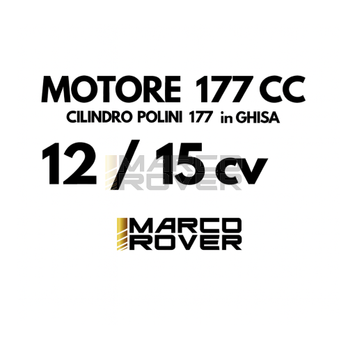 Kit Configurazione , Elaborazione Motore 177 cc , 63 mm x 57 mm , POLINI , In Ghisa , - SOLO RICAMBI , NO CARTER