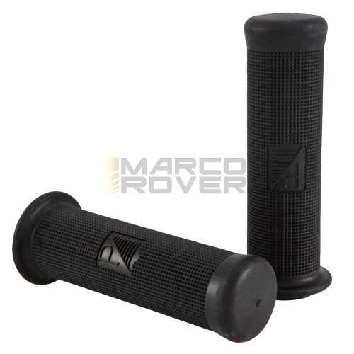 Manopole SIP Antik , Ø 22 / 22 mm , Lunghezza 125 mm , Colore Nero , Con Logo Piaggio , Per Piaggio Vespa