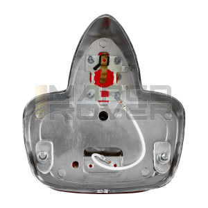 Fanale Posteriore , Con Vetro Rosso , Corpo Cromato , Per Piaggio Vespa 125 , 150 , VNB 1 - 5 , VBB , GS 150 , GS 160