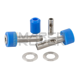 Silent Block FABBRI RACING , Colore BLU , Anti Vibrazione Motore per Carter QUATTRINI per Vespa Small frame 50 Special , N , L , R , 90 SS , 125 Primavera , ET3 , PK , XL , XL2 