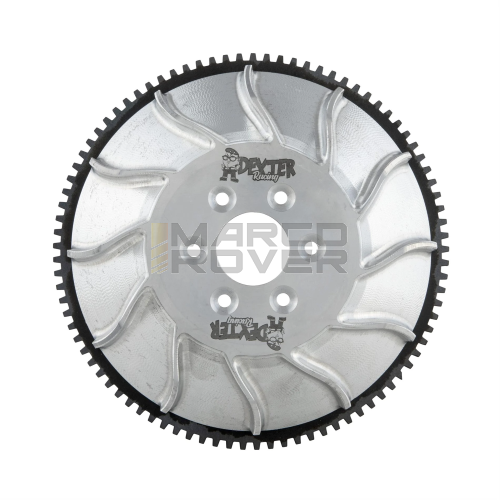 Ventola Volano DEXTER , Ricavata da Pieno e Lavorata in CNC con Corona Dentata per Avviamento Elettrico , Per Accensione SIP VAPE , per Piaggio Vespa 50 Special , N , L , R , 90 SS , 125 Primavera , ET3 , PK 50 , S , XL , APE 50