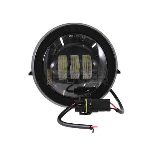 Faro, fanale anteriore led EVOK tondo 3 lenti senza angel eyes per Vespa PK 50 , 125 S , XL 