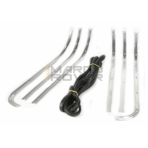Serie Strisce Pedana , Listelli , Cromati con Puntali , Rivetti e Gomma per Piaggio Vespa 125 GT , GTR , Sprint , TS , Rally 180 , 200