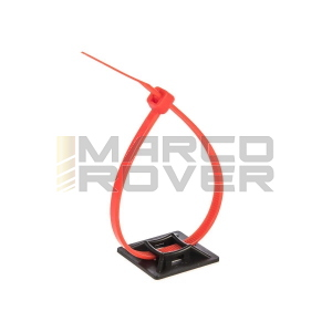 Supporto Adesivo per Fascette  19 mm x 19 mm Clip Fermacavo Autoadesiva