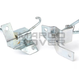 Kit Ganci Chiusura Cofani Laterali , Ganci Interni , 2 Pezzi , ( Destro e Sinistro ) per Piaggio Vespa PX 125 , 150 , 200 , T5 125 e LML Star , Stella