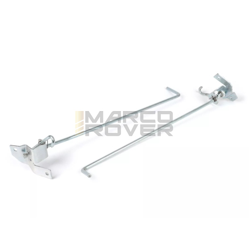Kit Ganci Chiusura Cofani Laterali , Ganci Interni , 2 Pezzi , ( Destro e Sinistro ) per Piaggio Vespa PX 125 , 150 , 200 , T5 125 e LML Star , Stella